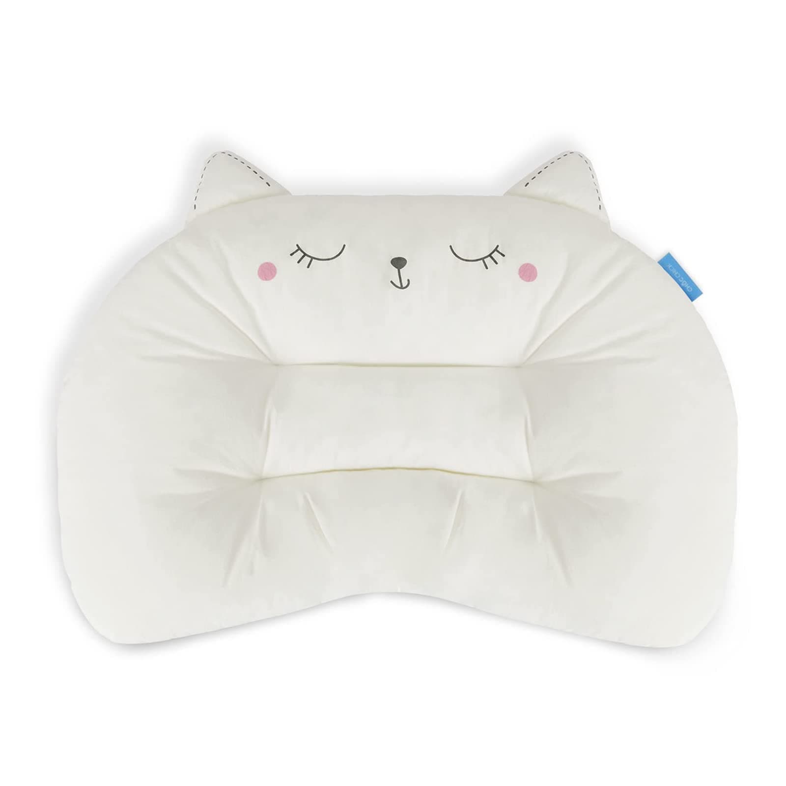 Choc chick Toddler Pillow,20X14inches Machine Washable Soft Hypoallergenic Kids Pillows,Child Cute Animal Perfect Toddler Pillows for Sleeping 2 Year Old (Cat)