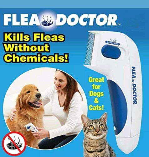 Adusa Flea Doctor Comb,Electric Head Lice Comb,Head Lice Removal Pet Cleaning Capture Tool for Dogs & Cats