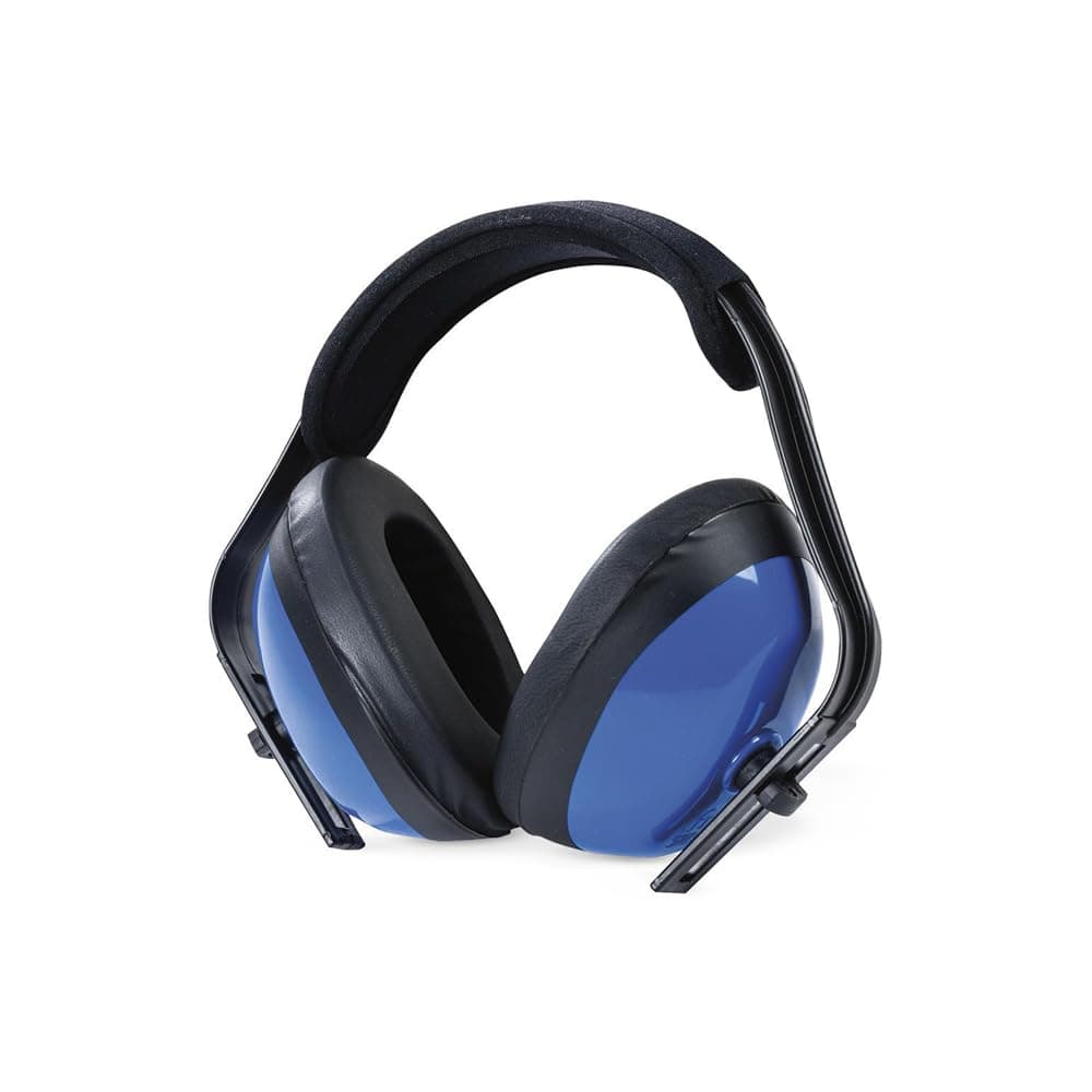 Sellstrom Noise Cancelling Adjustable Safety Ear Muffs, ANSI S3.19 Certified, 25dB NRR, Blue, S23401
