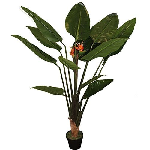 Essential Decor EN112521 Artificial Paradise Bird Plant, 9 x 15 x 42, Green