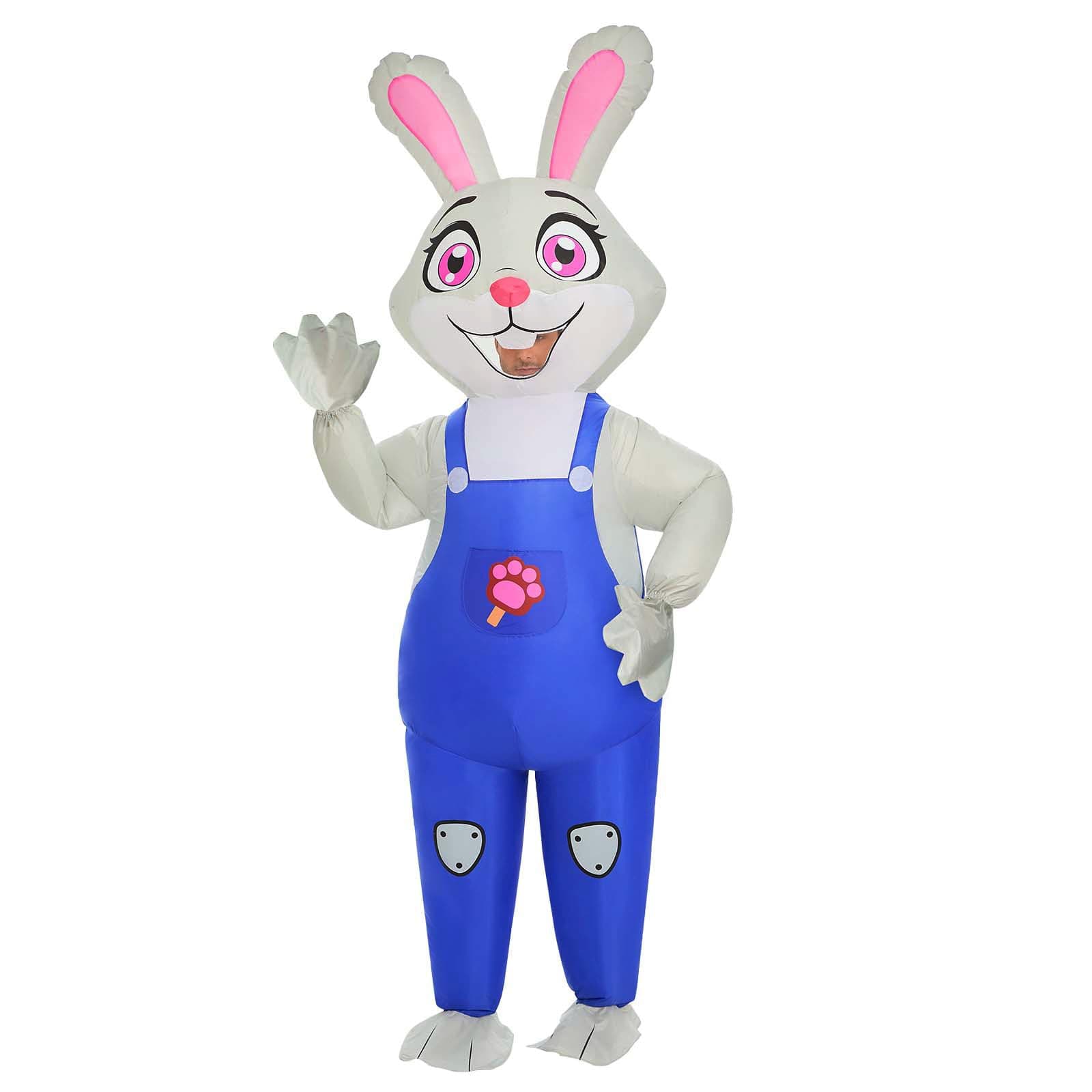 XYJKIDSES - Adult Inflatable Costume Bunny Halloween Costume Inflatable Funny Rabbit Costume for Men Women Cosplay Party