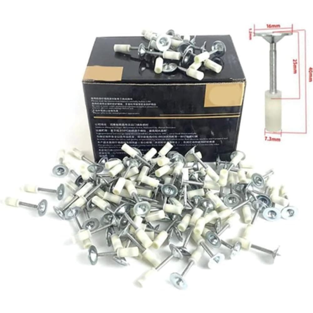 ミニスチール釘銃用ラウンドネイル200個 7.3mm ネイルガンネイル ハンドスチールネイル コンクリート 壁留め ケーブルダクト 固定装置 ネイルガンアクセサリー