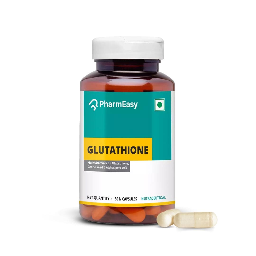 Glutathione 500mg with Multivitamin (Biotin, Vitamin C & Vitamin E), Grape Seed & Alphalipoic | L Glutahione/Gluthatione for Skin Glow, Whitening & Brightening | Antioxidant Support for A