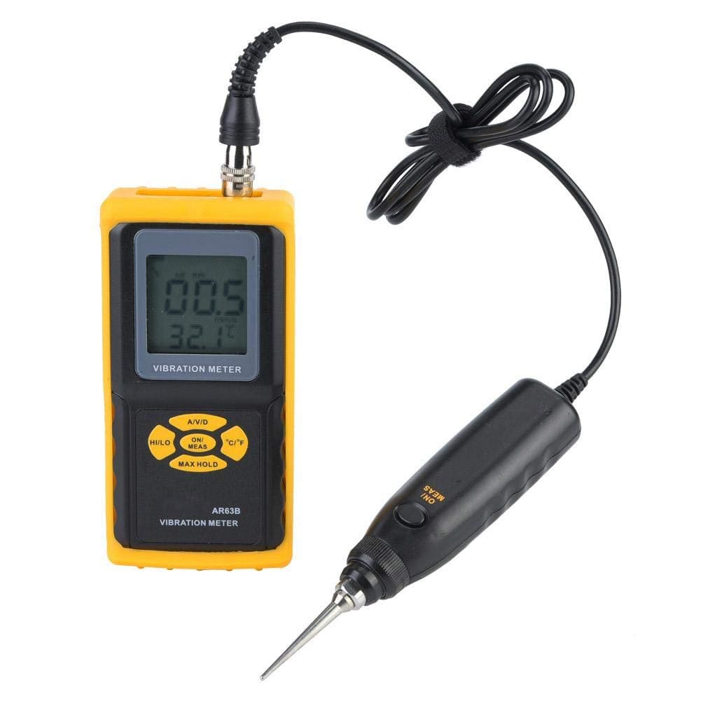 Vibration Meter AR63B Handheld Precision Digital Intelligent Sensor Vibration Meter, Auto Switch Range