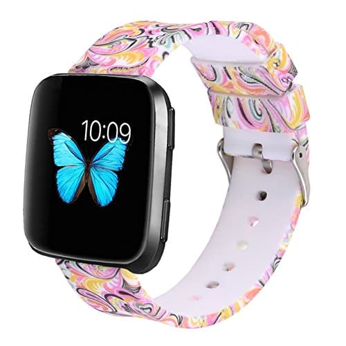 MLQSS Compatible with Versa Bands,Soft Silicone Sport Replacement Accessories Bracelet Wrist Strap Band Compatible with 2019 New Versa Smart Fitness Watch Women Men