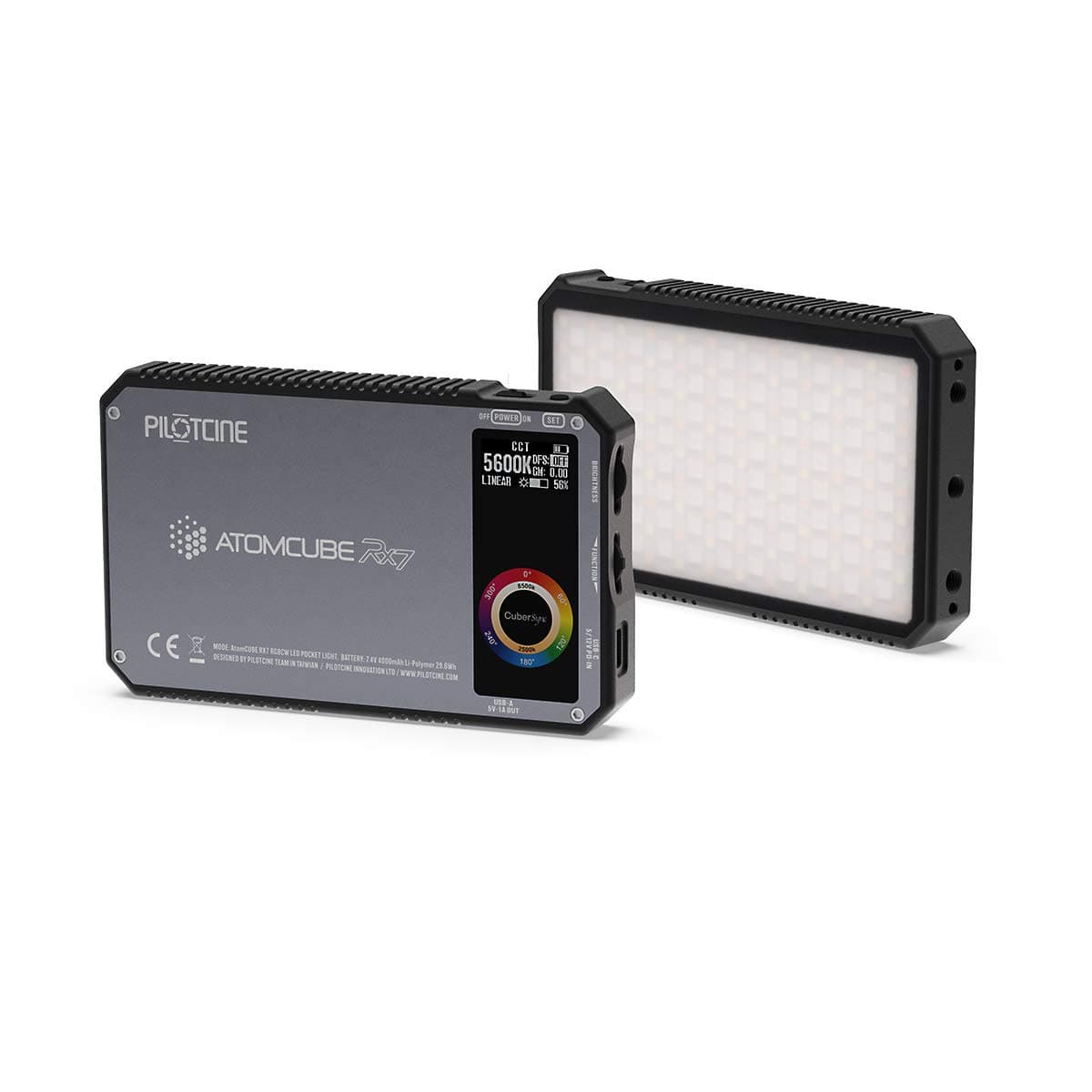 Atomcube RX7 18W Pocket RGBWW LED Light - New Generation Mesh,APP Control up to 65535 Devices, DMX512, 15 Preset Scenario,5 Custom FX,2500K~8500K, CRI95+,TLCI99, Ture Color &Saturation Adjustment