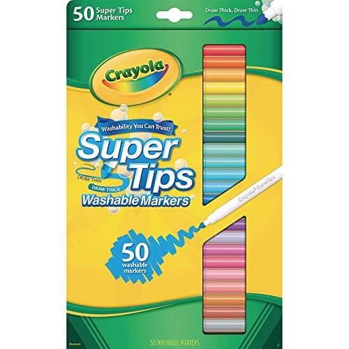 CrayolaSuper Tips Washable Markers Age 3+ - 50 Count
