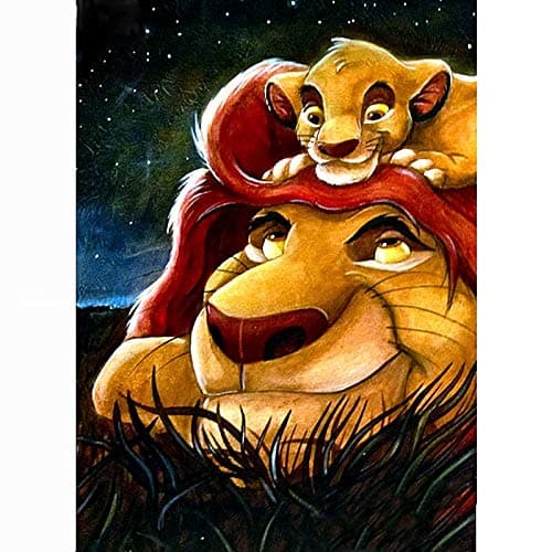 DIY Full Diamond Painting Cross Stitch kit for Adults Home Decoration Simba The Lion King