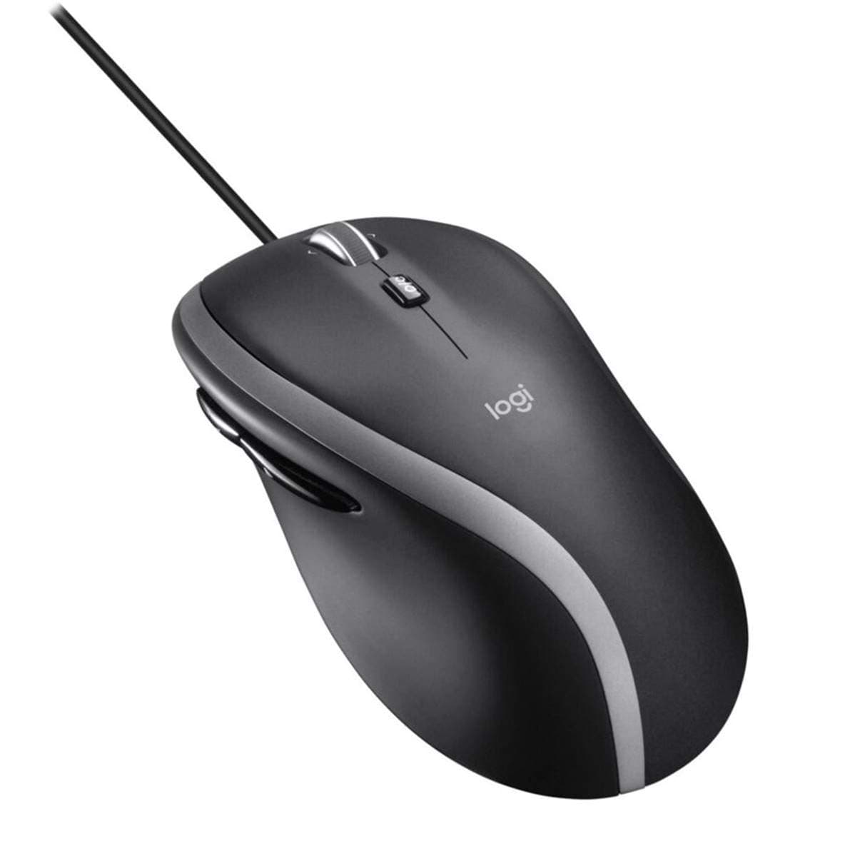 Logitech M500s Kabelgebundene Maus mit fortschrittlicher hyperschneller Scroll- und Kippfunktion, anpassbaren Tasten, hochpräziser Abtastung mit DPI-Schalter, USB-Plug&Play - Grau