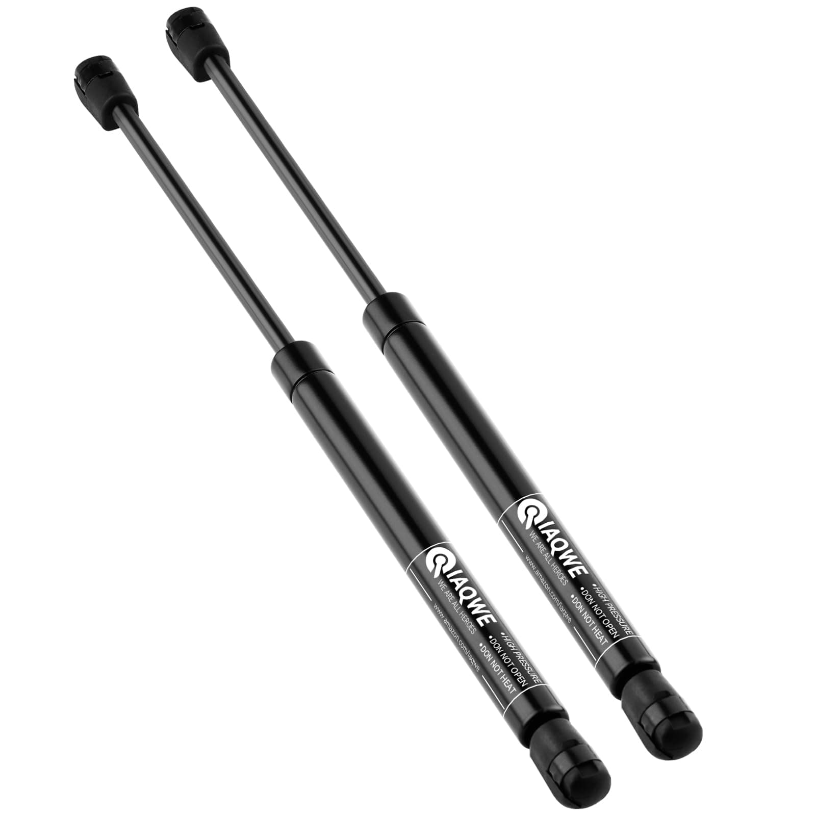 IAQWE C16-22127 15 Inch 50Lbs/222N Gas Struts Spring Lift Support Shocks for Heavy Duty Tonneau Cover Trailer are Truck Cap Murphy Bed RV Bed Door Window Floor Hatch Toolbox Lid, 2pcs 15" 50lbs