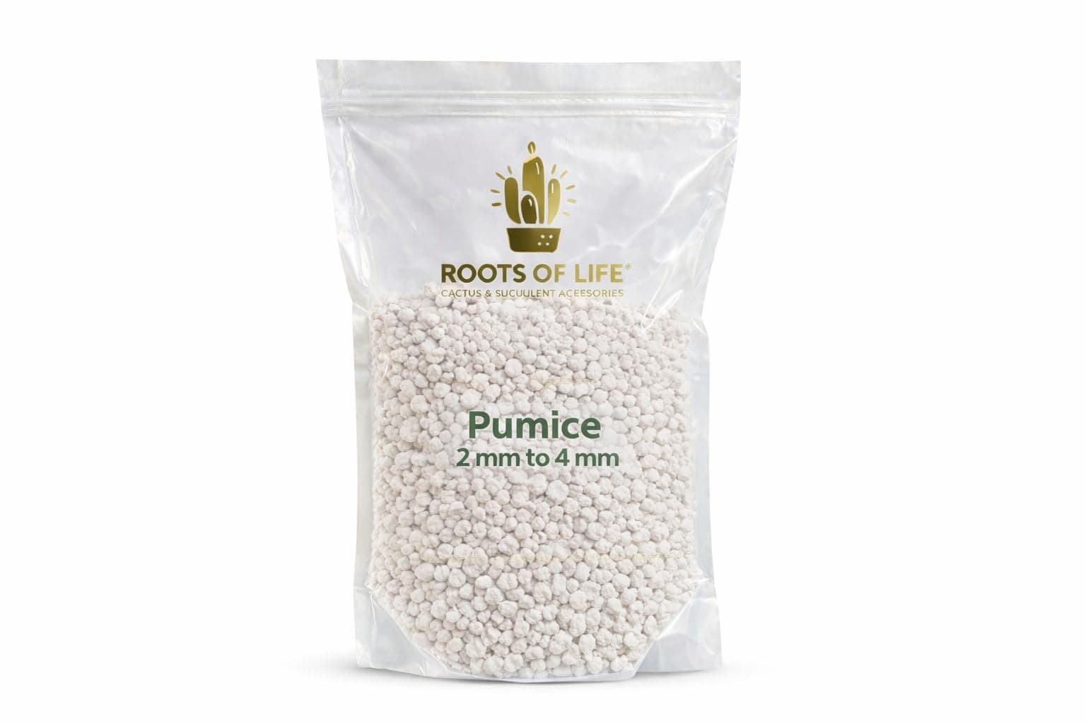 Pumice Stone 2 to 4 mm to Amend Soil for Succulents, Cactus and Bonsai (750 g)