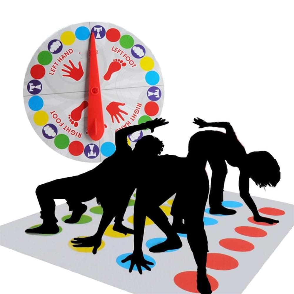 YARDHOBI Twister Party Classic Board Game, Balance Floor Play Mat, Floor Mat Game with Spinner, Funny Balance Games Pad, Team Games, Puzzle Games for Team, Family, Party, for 2 and More Players
