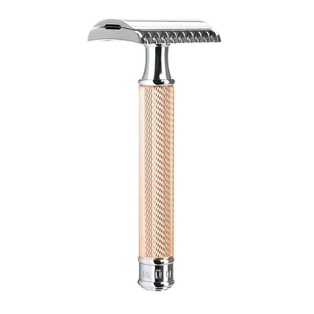 MÜHLE TRADITIONAL R41 (Rose Gold) Double Edge Safety Razor (Open Comb) For Me...