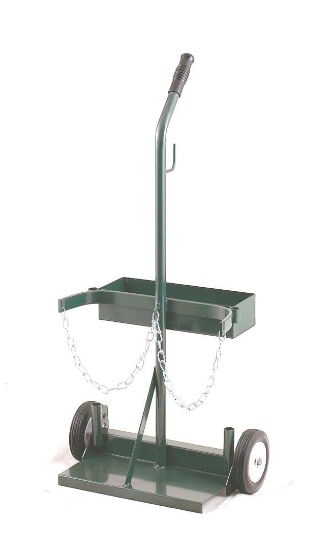 Harper Trucks 106T-21 Welding Cylinder Hand Truck, 40-Inch High x 19-Inch Wide, Tool Box, 6-Inch Pneumatic Wheels