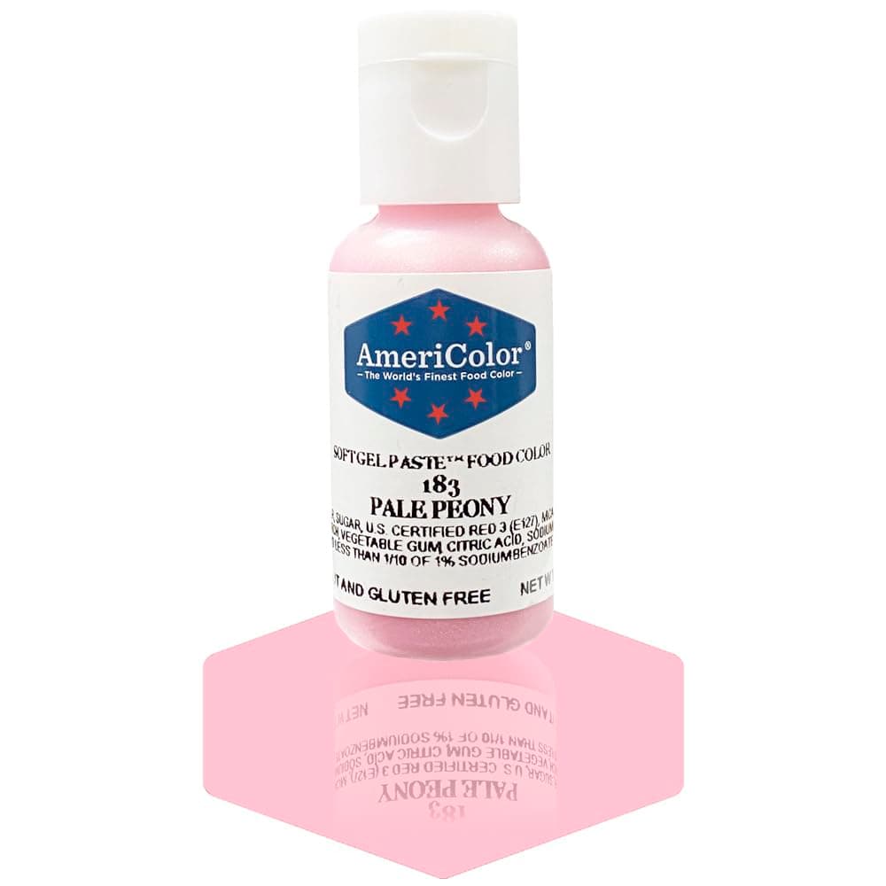AmeriColor, Pale Peony, .75 Ounce Bottle, Soft Gel Paste Food Color