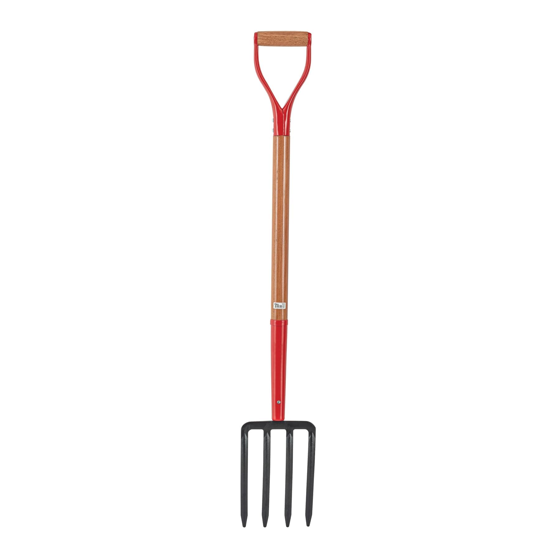 Truper Spading Fork, 4-Tine Steel Head, 30-Inch, Wood D-Handle, Heavy-Duty Garden & Landscaping Digging Fork (Model 30293)