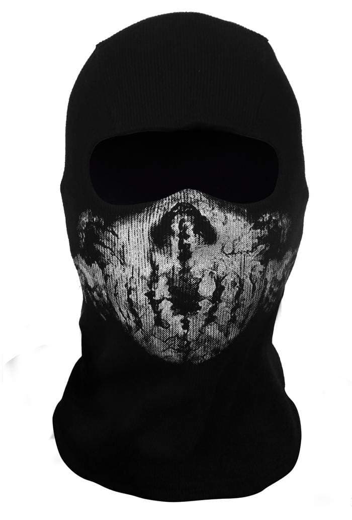 CosInstyle Surprise Mask Skull for Ghost Motorcycle Mask Face Mask Black