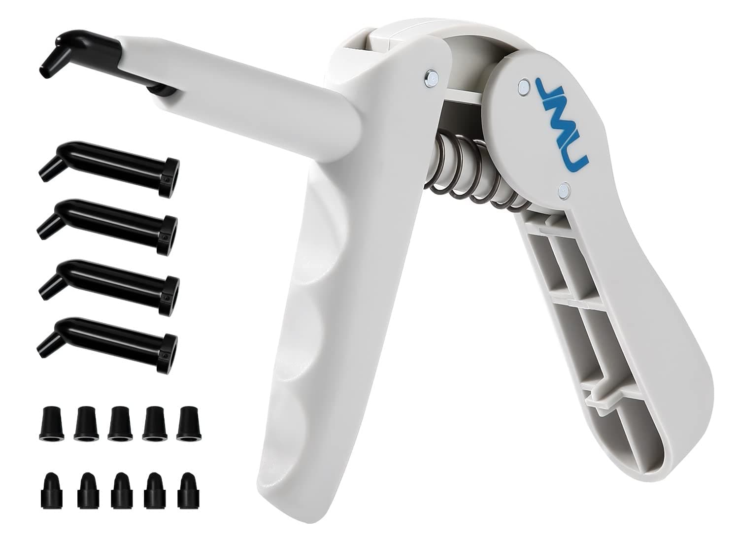 JMU Dental Composite Gun Dispenser Applicator Autoclavable, Comes with 5 Unidose Copsules Cartridge Tips, Plastic Caps