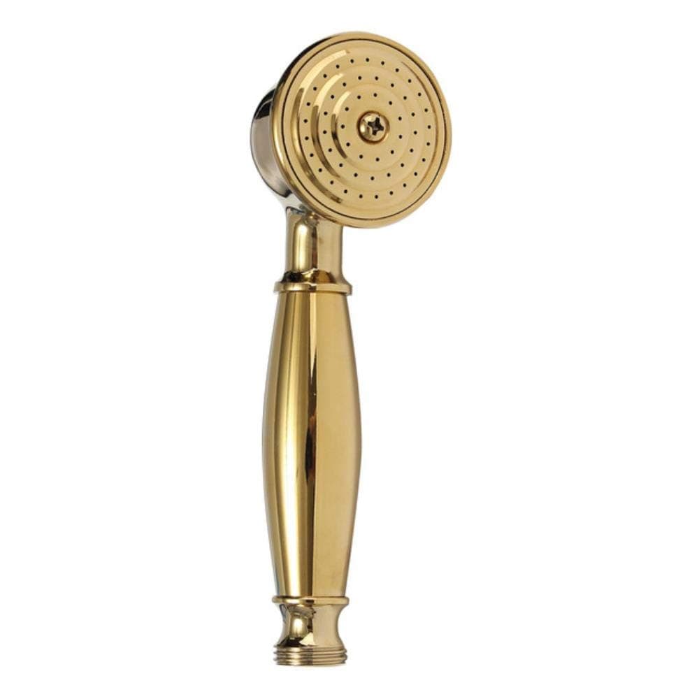 Mingi Copper Antique Bathroom Handheld Shower Home Head for Shower Faucet Telephone Style Hand Held Shower Head for Bathroom Faucet Spray,Titanium golden