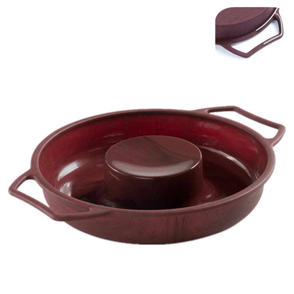 9 1/2 Inch by 2 Inch Non-stick Savarin Mould | Large Doughnut Donut Pan - Flexible Silicone, Sturdy Steel Frame