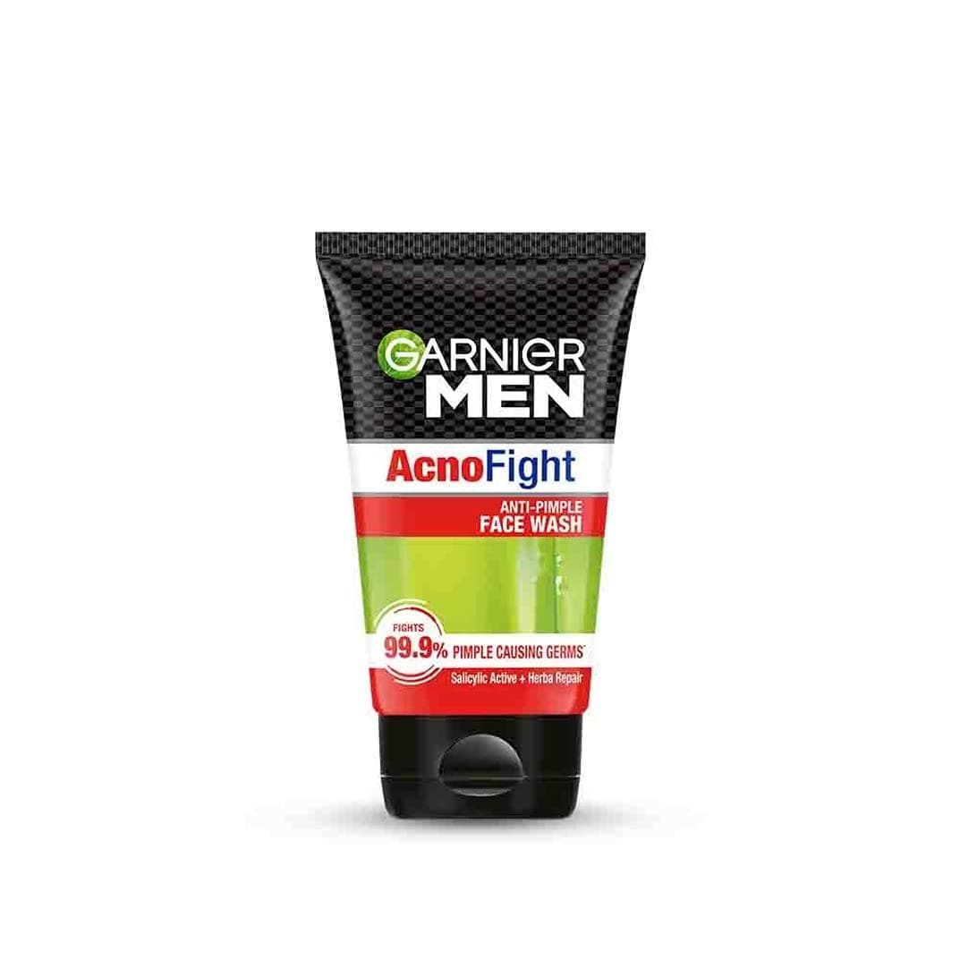 Garnier Men Anti-Pimple Face Wash, Repairs Skin & Balances Oils, AcnoFight, 100 g