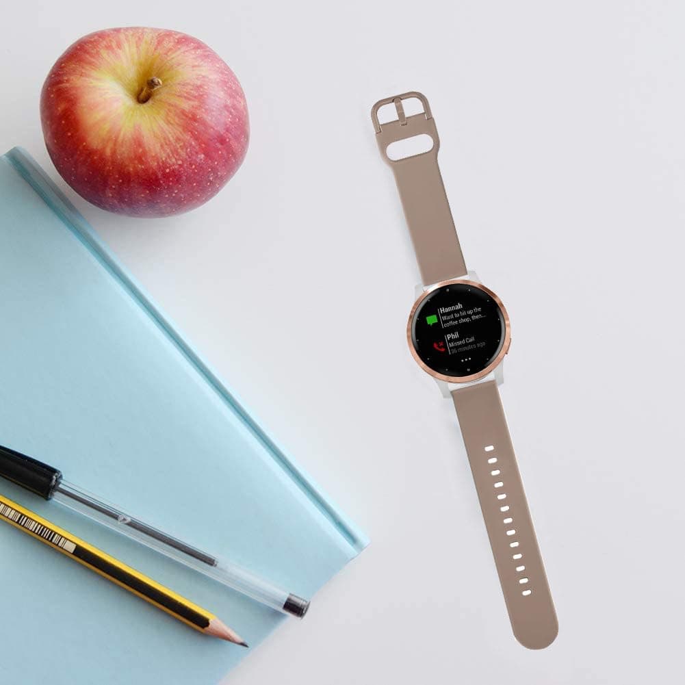 3Pack Watch Bands Compatible with Garmin Venu 4 41mm/ Venu 3S/ Venu 2S / Vivoactive 4S/Vivomove 3S, 18mm Soft Silicone Replacement Watch Band Wristband for Forerunner 255s/265s Women Men