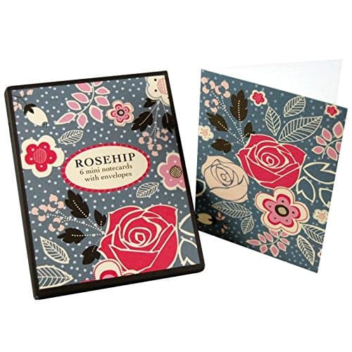 Rosehip Mini Notecards Pink & Grey