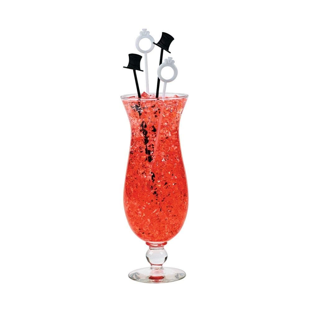 BRIDE & GROOM STIR STICKS (25PC) - Party Supplies - 25 Pieces