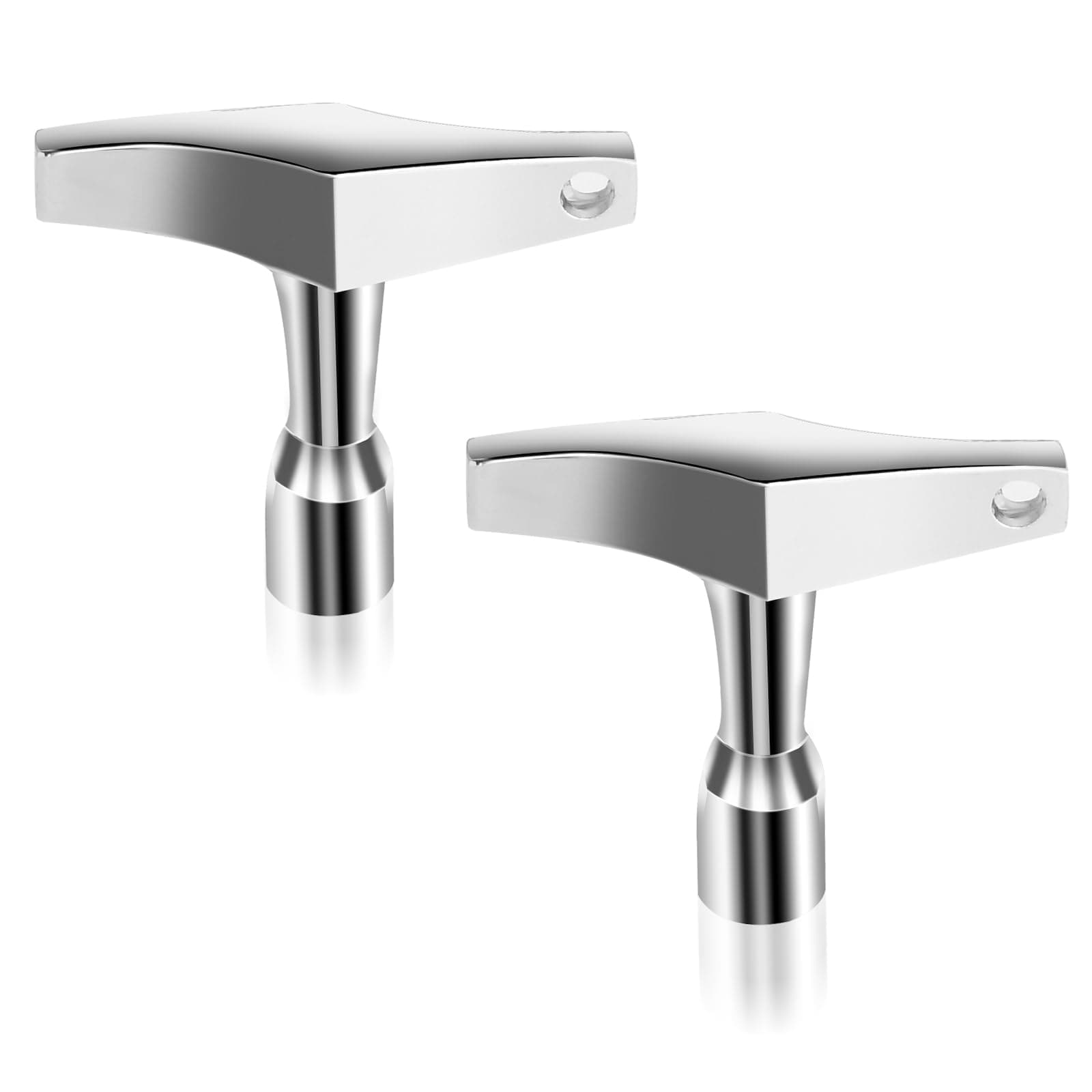 Ouligay 2 Pcs Drum Key Drum Tuning Key High Tension Drum Key Drum Key Tool Universal Drum Tuner Drum Accessories For Acoustic And Electronic Drums (Zinc Alloy, Quadrilateral)