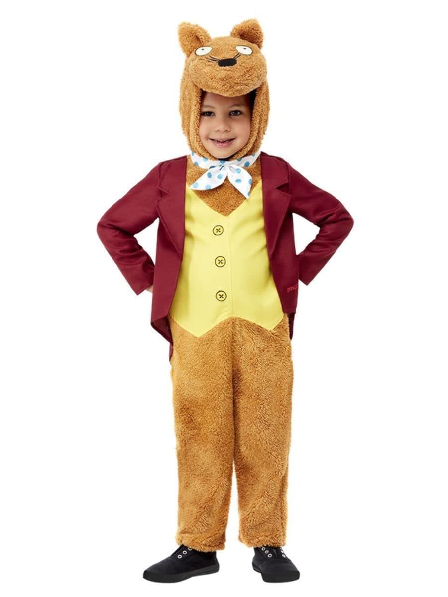 SmiffysRoald Dahl Fantastic Mr Fox Costume Hooded All in One, Officially Licensed Roald Dahl Fancy Dress, Toddler Dress Up Costumes