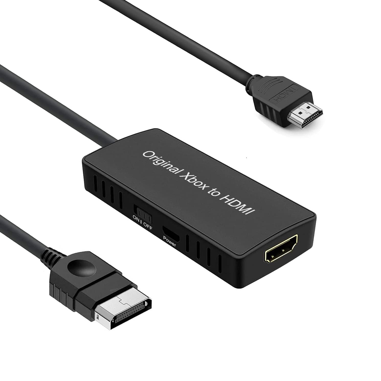 HD Link Cable for Original Xbox Original Xbox HDMI Converter Automatically Detects and Converts YPbPr Component Signal to 480i/720p Output(100% Improved Picture Quality)
