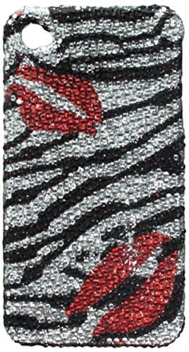 Aimo IPHONE4GPCLDI650 Dazzling Diamond Bling Case for iPhone 4 - Retail Packaging - Zebra Lips