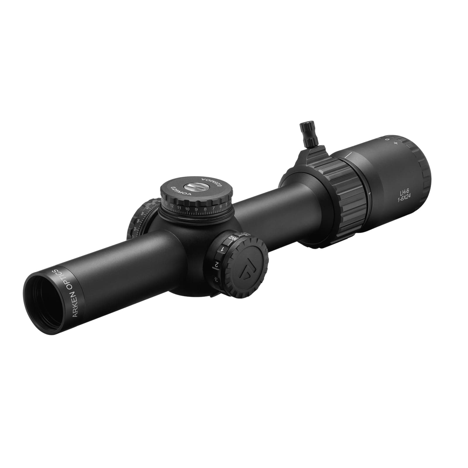 Arken Optics LH-6 1-6x24 Second Focal Plane LPVO 30mm Tube Riflescopes with Illuminated Reticle