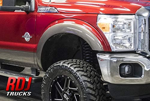 HWY-PRO OEM Style Fender Flares - Fits Ford F250/F350 SuperDuty 2011-2016 - Set of 4 (Smooth Paintable Black)