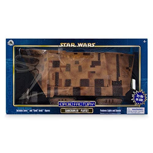 Disney Parks Star Wars Droid Factory Sandcrawler Playset, Gonk Jawa Figures