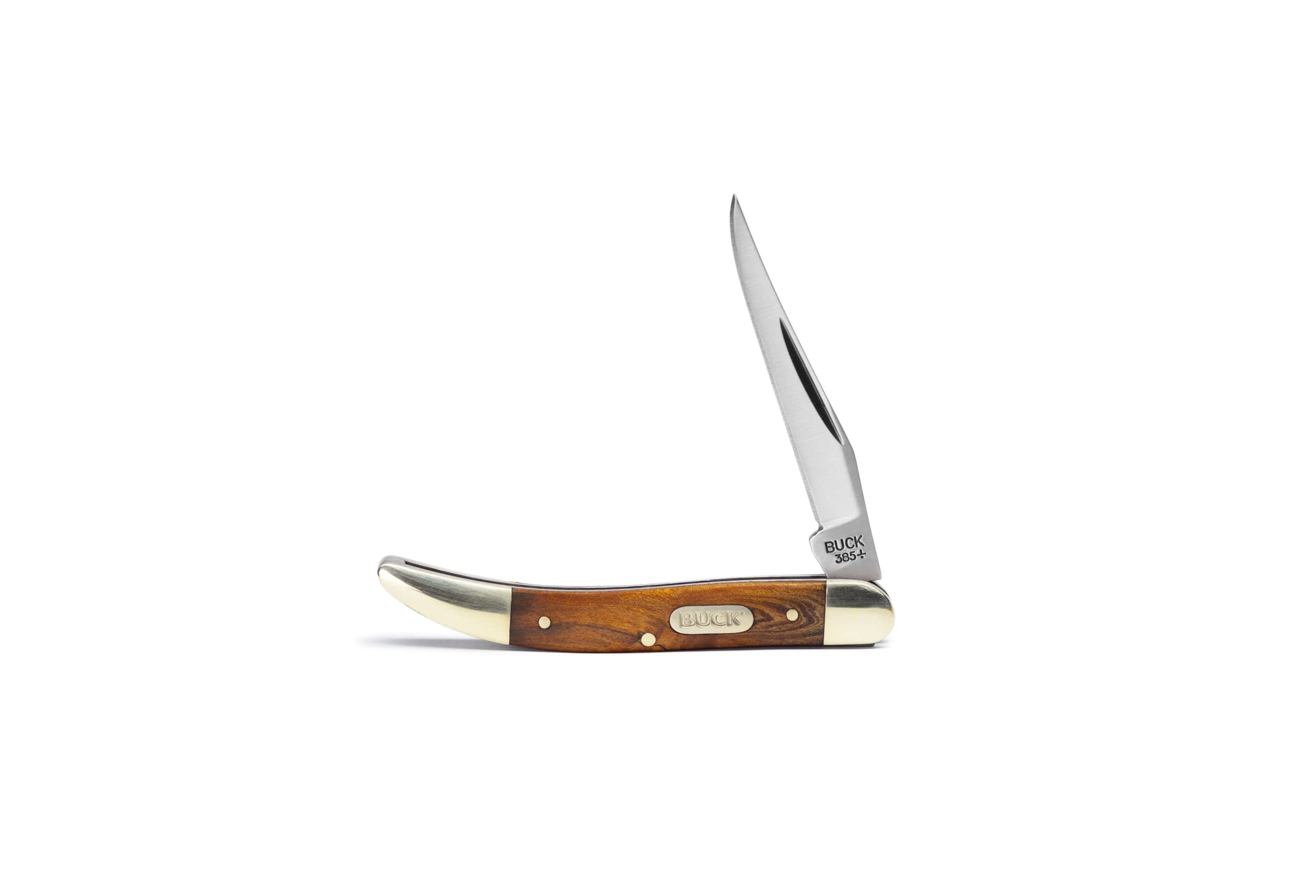 385 Toothpick Single-Blade Folding Pocket Knife with Wood Handle