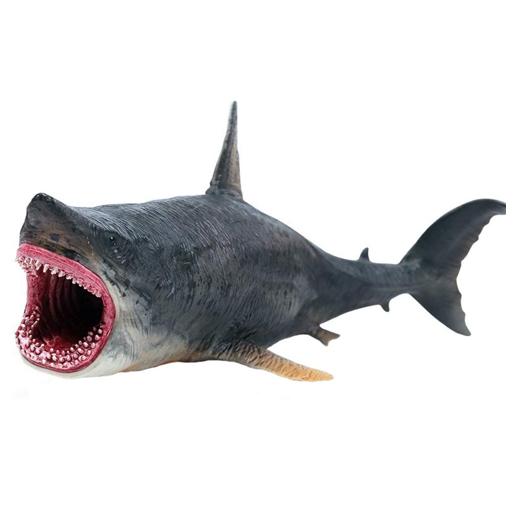 JOKFEICE Megalodon Toys - Realistic Hand-Painted Huge Shark Figurine - Animals Action Educational Learning Figures Sea Creature Toy Decorative Collection Gift for Kids