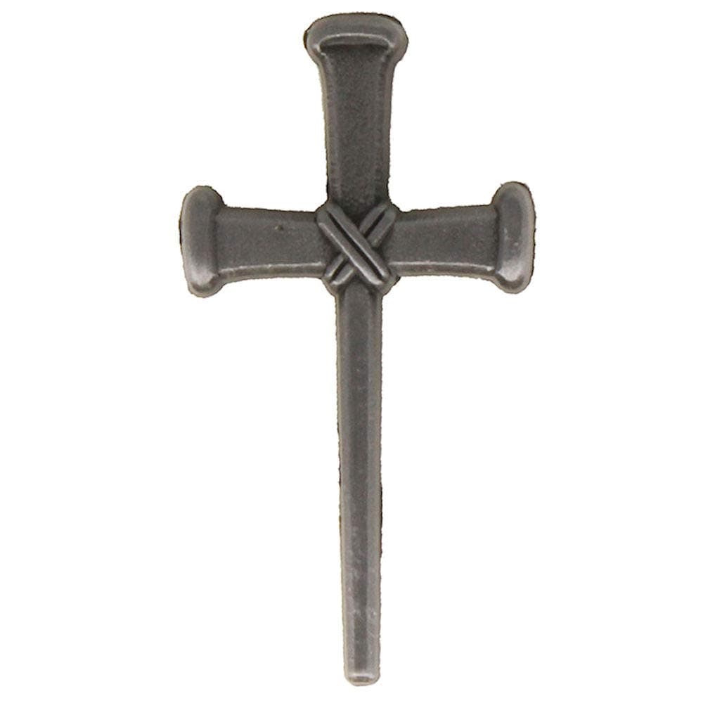 Nail Cross Lapel Pins Rough Pewter, Easter Cross Family (Pkg of 4)