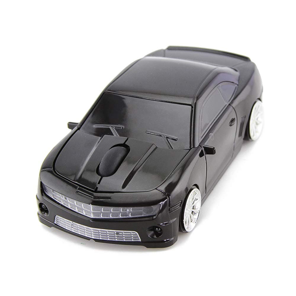 for Camaro Wireless Sports Car Mouse Desktop Laptop Computer Optical Mouse Mice AAA Battery Nano USB 2.4GHz (Black)