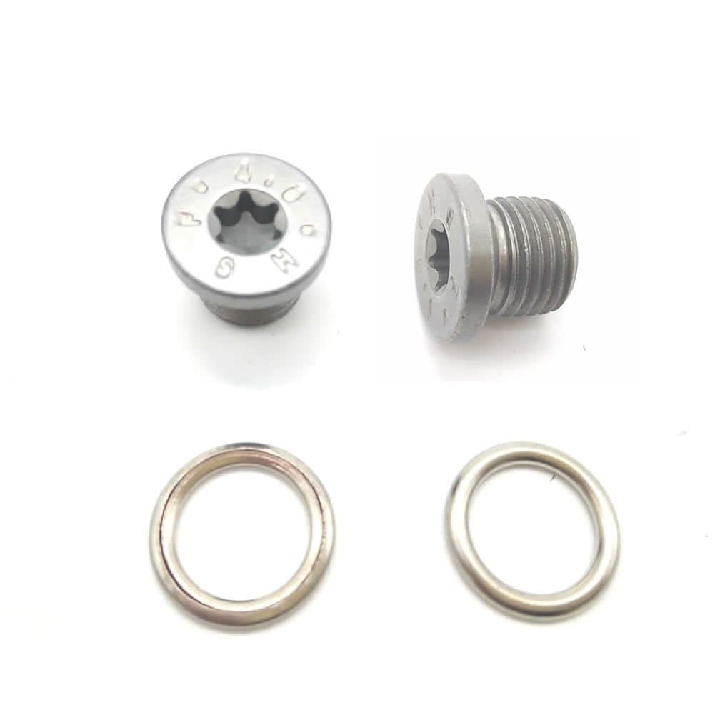 Oil Drain Plug Fit for AUDI VW TIGUAN PASSAT Q3 A3 S3 BMW 89V3 E28 E30 E34. Quattro N91167901 (2 Pack)