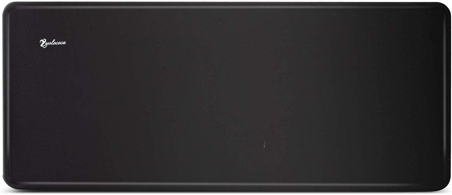 Yolococa Espresso Coffee Tamper Mat Silicone Pad Powder Press Pad 5 x 12 Inches Black