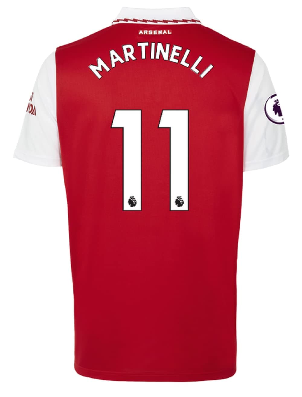 Kit Gara Home Adult Nameset Name And Number Gabriel Martinelli 11 2023/2024