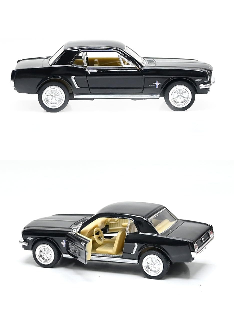 Kinsmart 1964 1/2 Ford Mustang Black Diecast 1:36 Scale