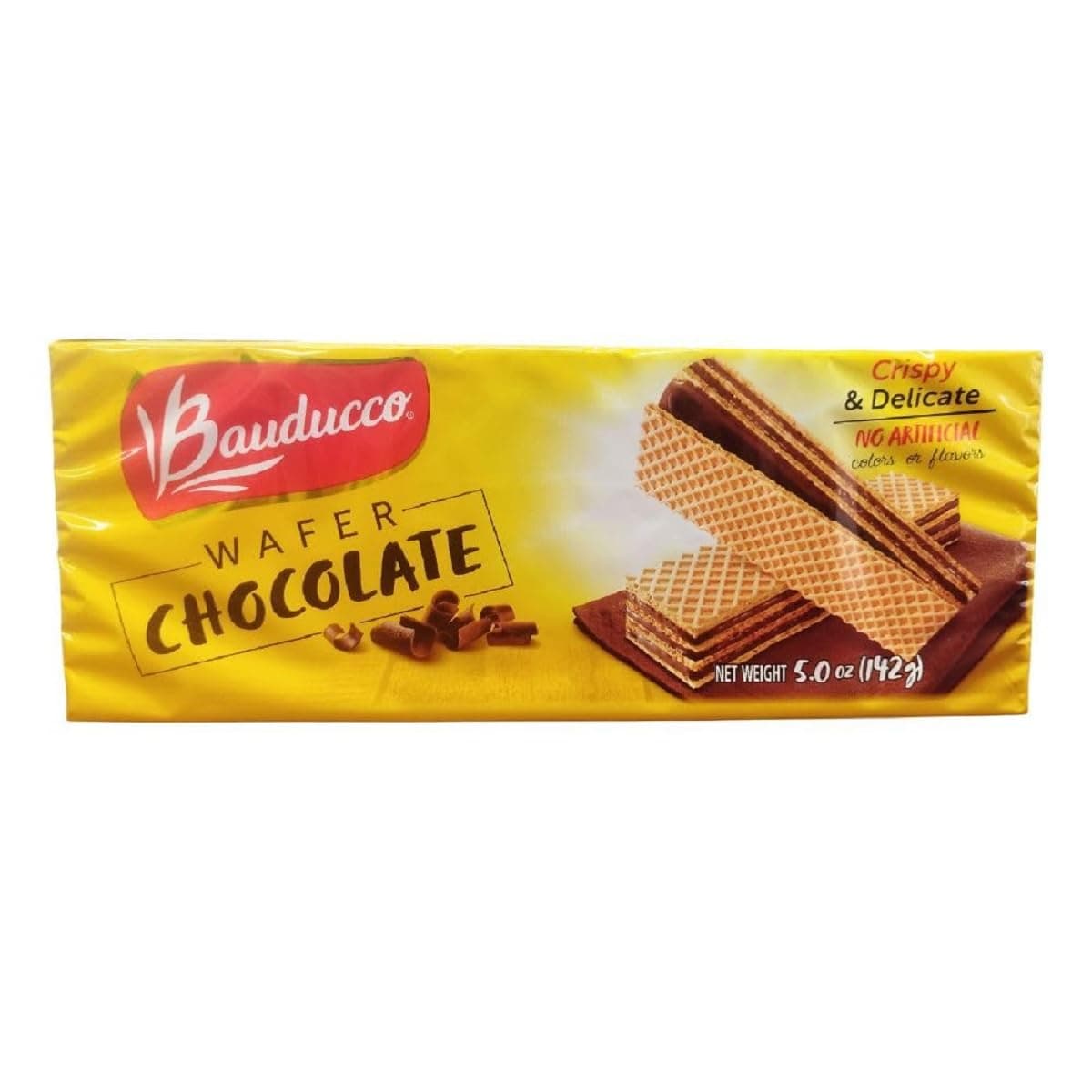 BAUDUCCO WAFER CHOCOLATE Wafer, Chocolate Flavor, 4.9 oz (142 g), 5.0 oz (142 g)