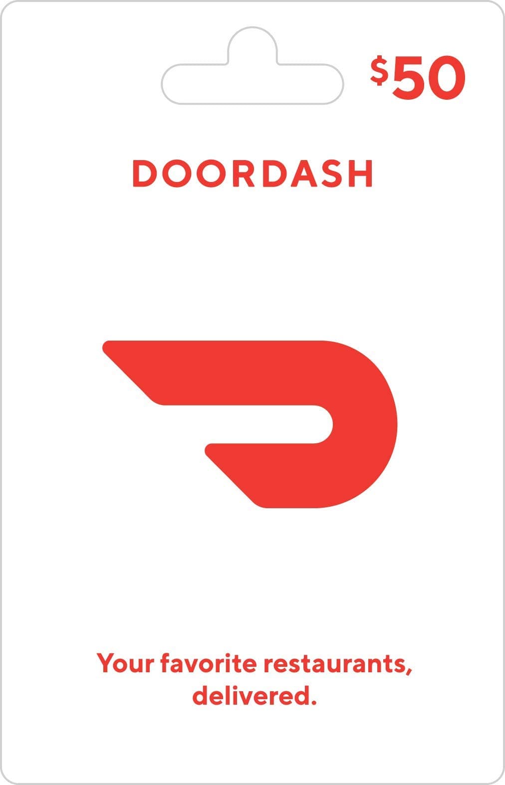 DoorDash Physical Gift Card