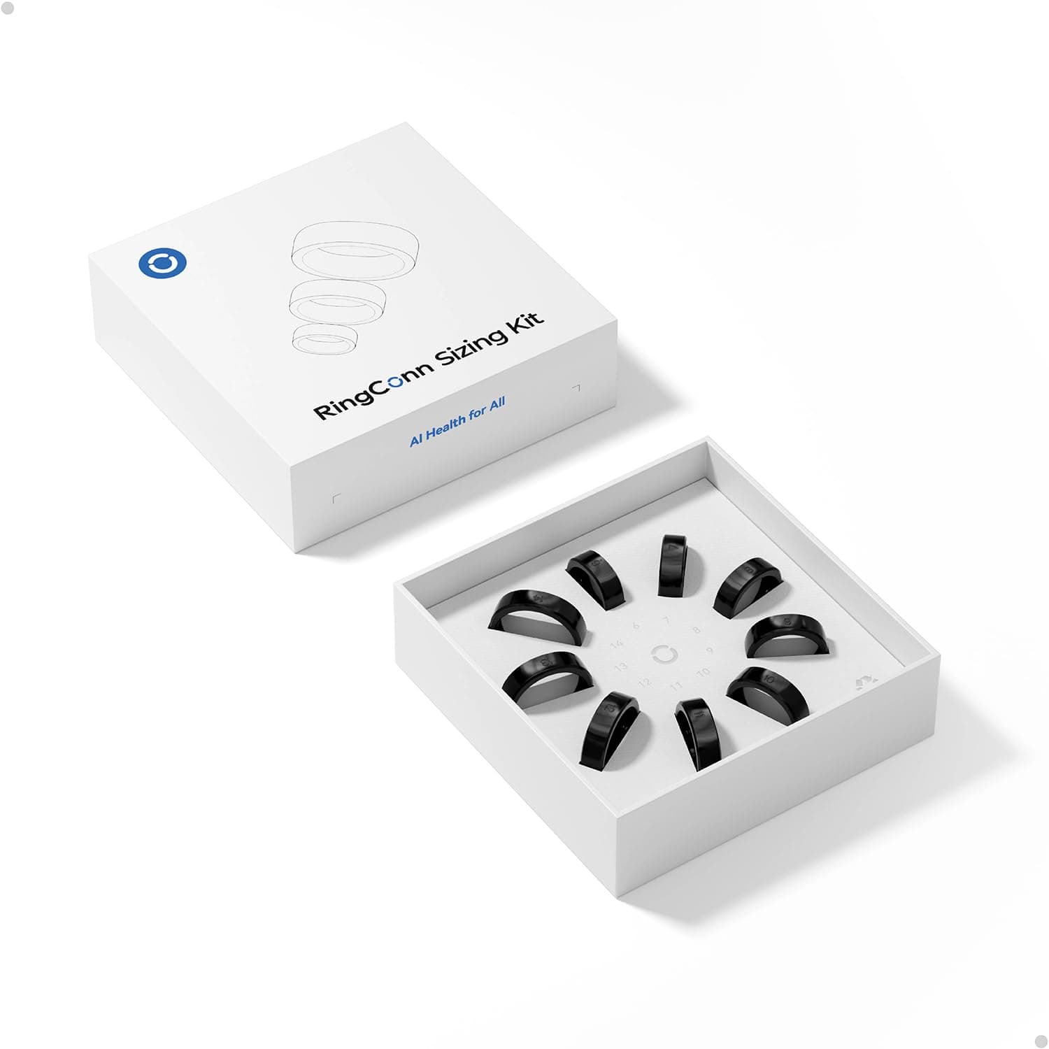 Gen 2 Sizing Kit - Size First Before You Buy - Choose from 9 Sizes - Sizes 6 to 14 - Find The Perfect Ring Size Smart Ring Size