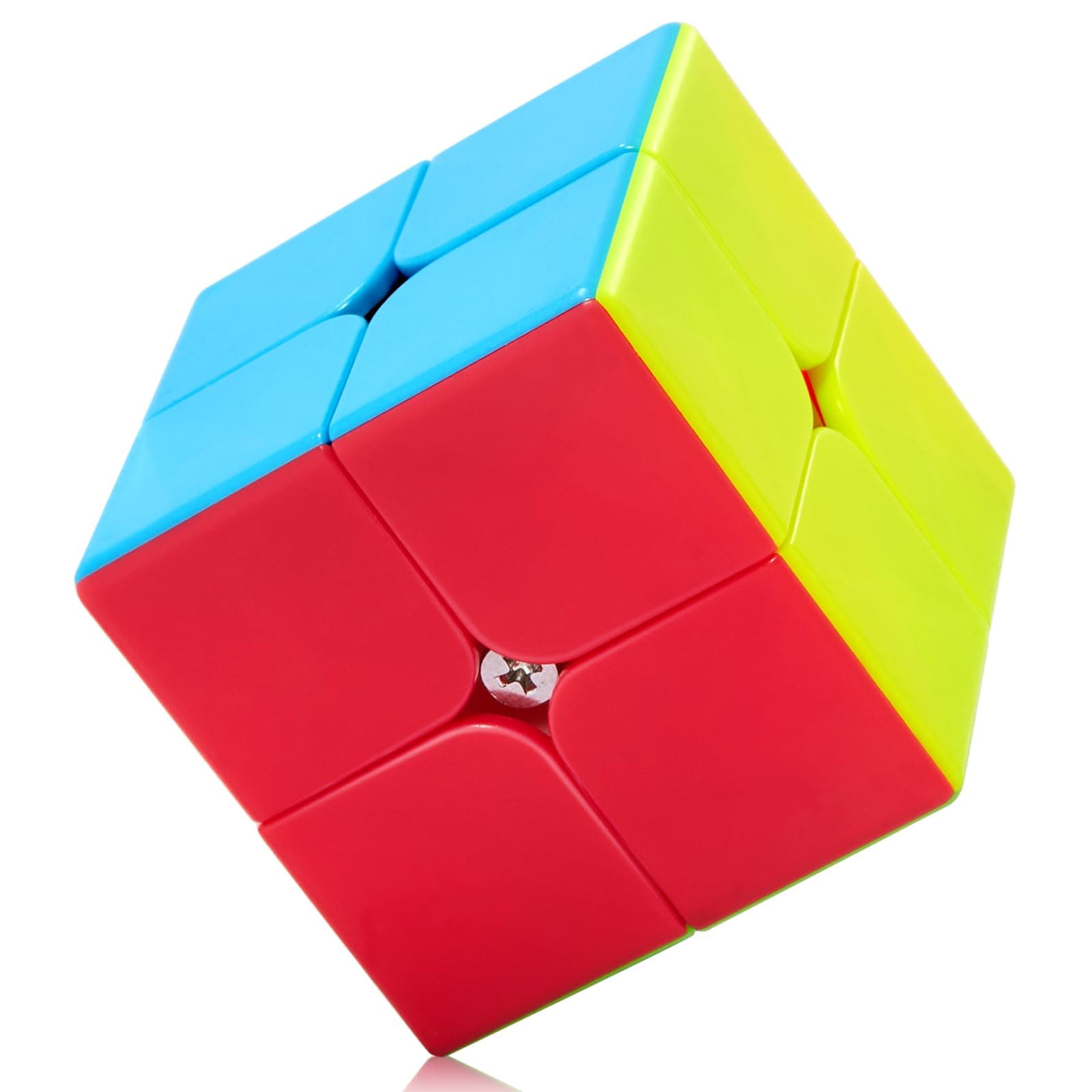 Roxenda Speed Cube Profession 2x2x2 Speed Cube - Fast Smooth Turning - Solid Durable & Stickerless Frosted, Best 3D Puzzle Magic Toy - Turns Quicker Than Original