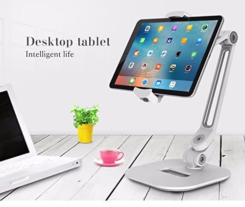 Tablet Stand for Bedroom,kitchen,Swivel Design for Kiosk,POS, Adjustable 360 degree rotating aluminum tablet holder for ,Ipad,Pro,Mini,Kindle,Samsung tab,Surface Pro,ASUS Pad, Lenovo Tab,Sony Tab