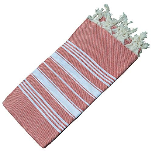 Dandelion - Basic Pattern - Naturally-Dyed Cotton Turkish Towel Peshtemal - 71x39 Inches - Green