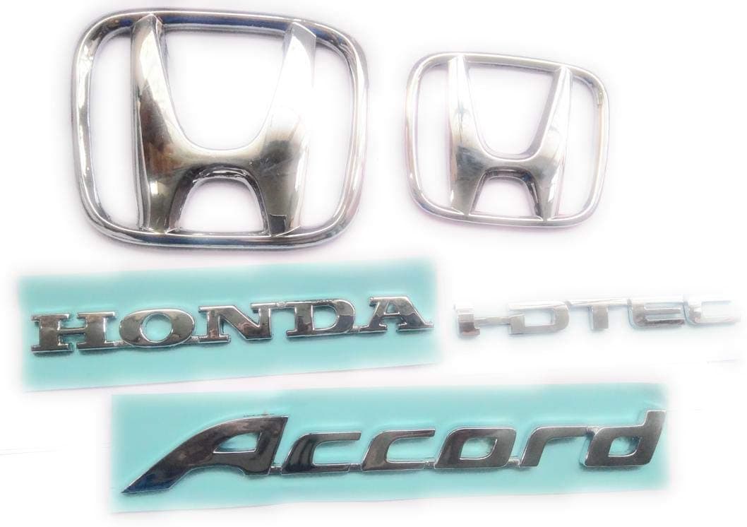ZUPIN CAR Badge Emblem Monogram/Logo/Decals/Wraps/Sticker / 3D for Honda Accord 2.4 i-dtec Full Kit